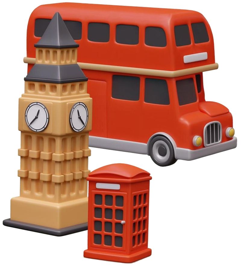 creative banner with UK